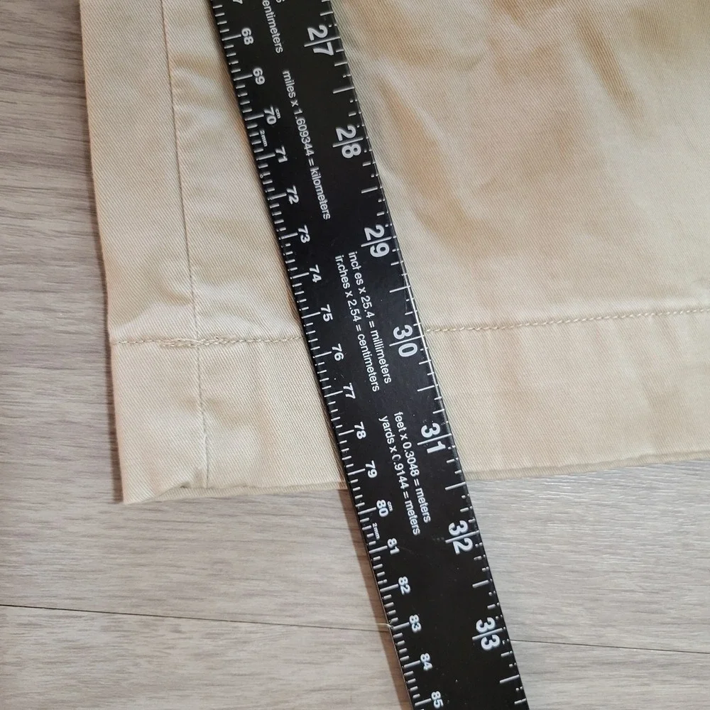 Polo Ralph Lauren Bedford Chino Pants Mens 40x31.5 Khaki Tan Flat Front Cotton